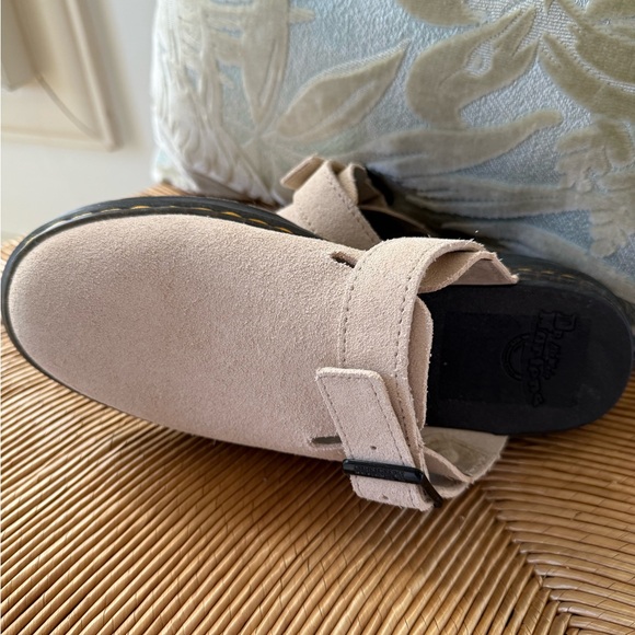 Dr. Martens Beige Mules with Black Sole - Picture 7 of 8